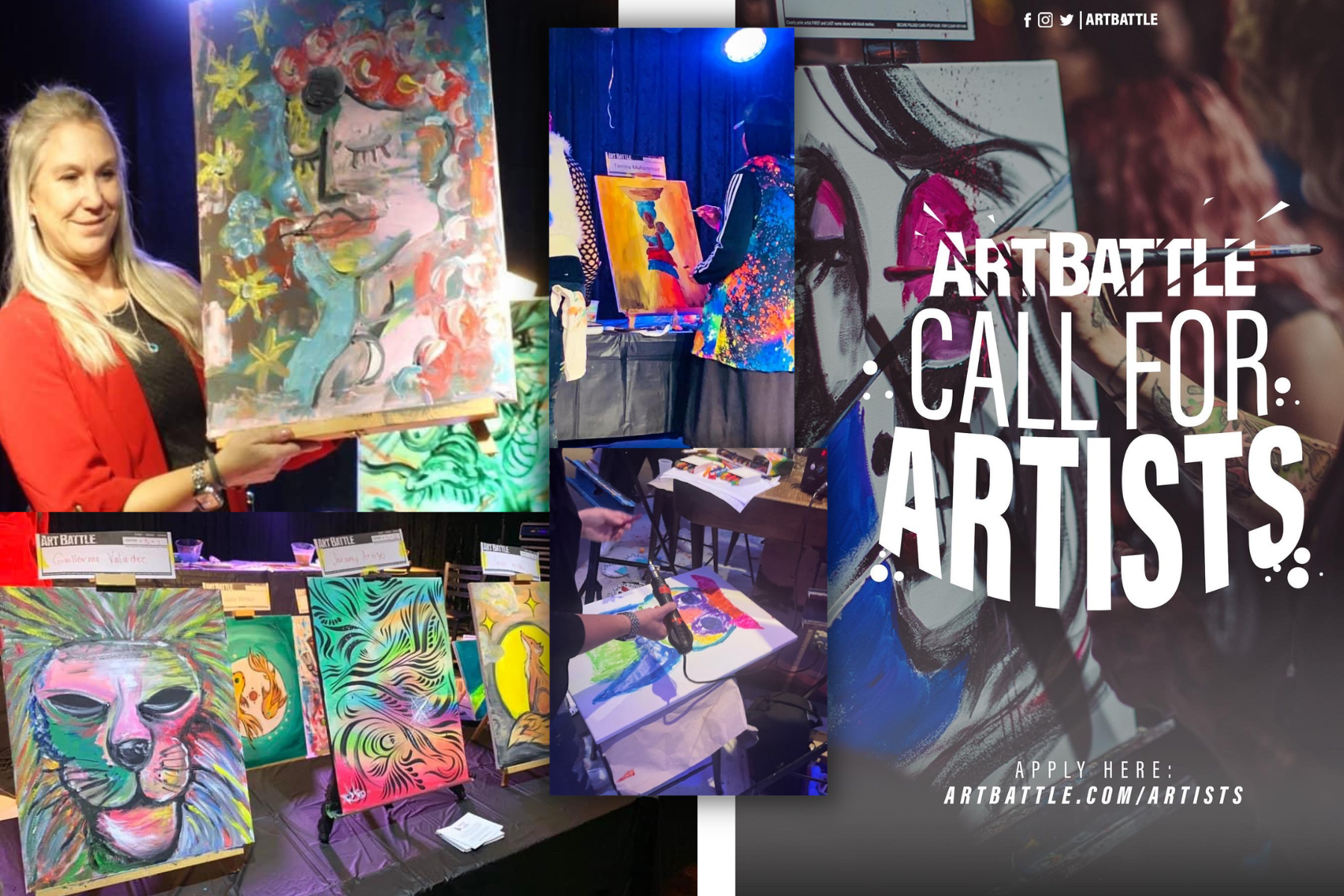 Kelly Anderson – Crayon Kelly – Art Battle